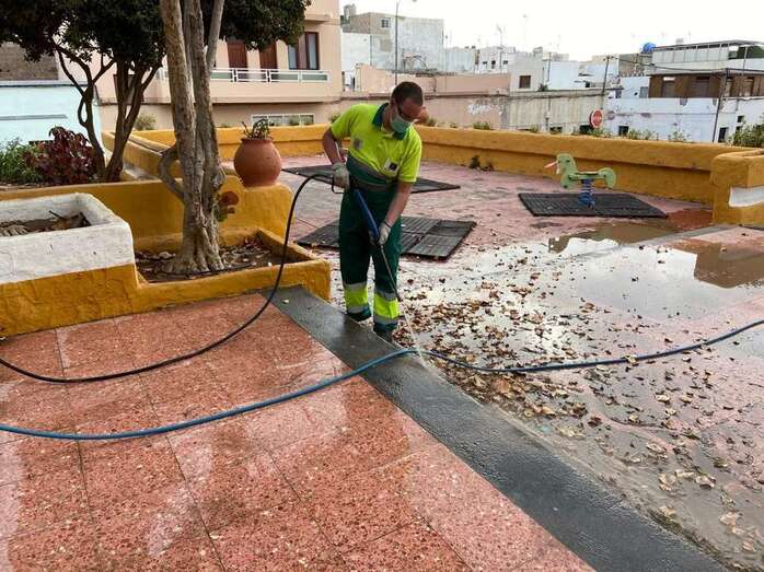 Labores de desinfección (Foto TA)